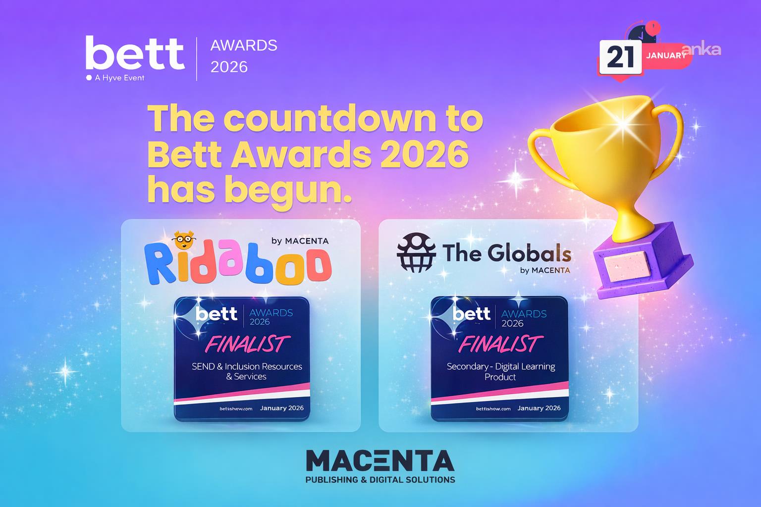 BETT Awards 2026, küresel devlerin rekabetine sahne oluyor: Macenta, üst üste üçüncü kez finalist