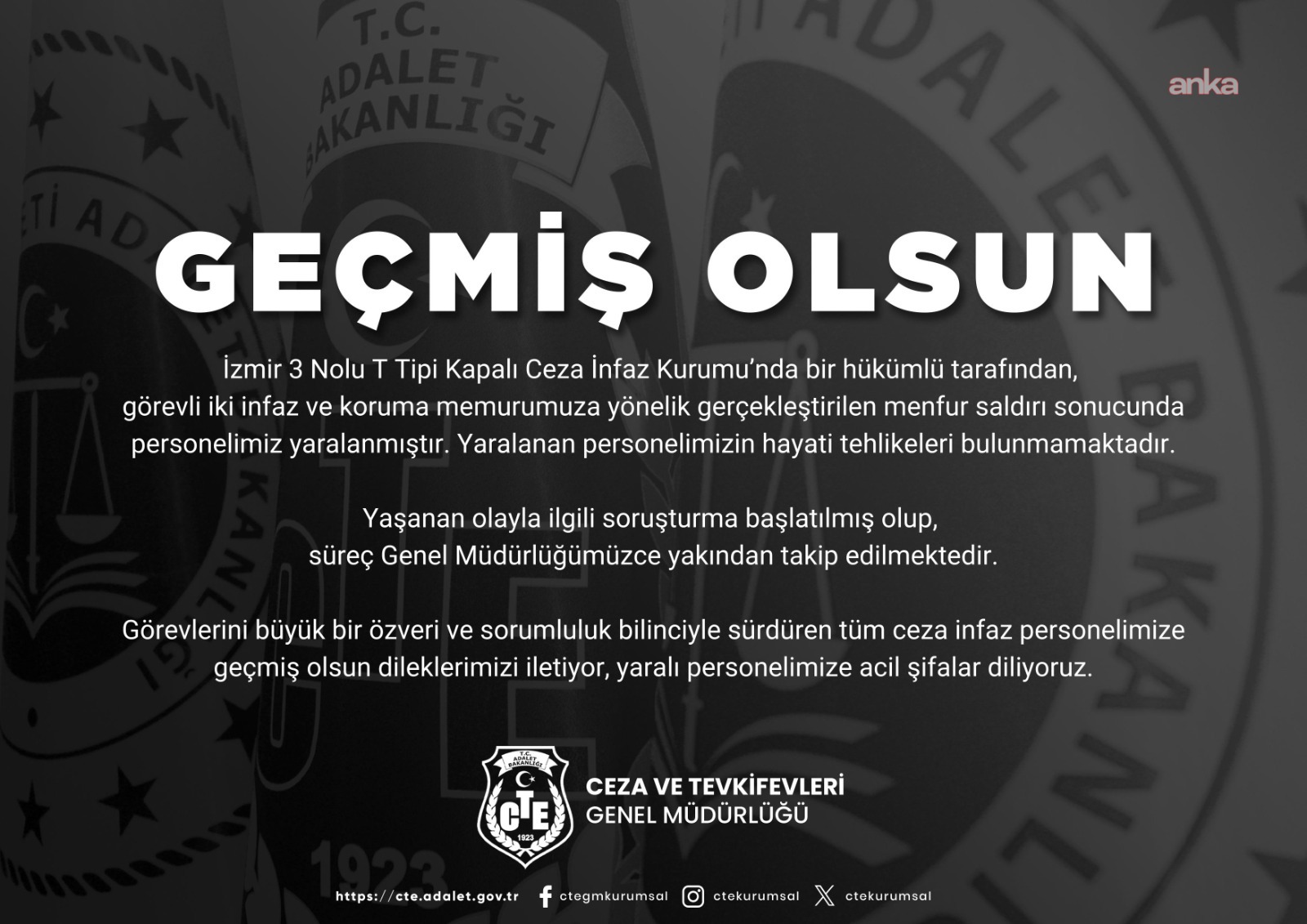 İzmir’de cezaevinde görevli 2 infaz koruma memuru yaralandı