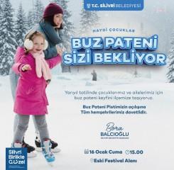 Silivri Belediyesi, puz pateni pisti açıyor
