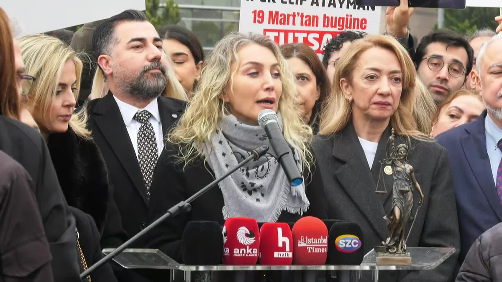 Çağlayan'daki ADA buluşmasında konuşan Dilek Kaya İmamoğlu: Avrupa’nın değil, dünyanın en büyük mahkeme salonunu da inşa etseniz, adil bir yargılama yürütmedikçe her yer size dar gelecek