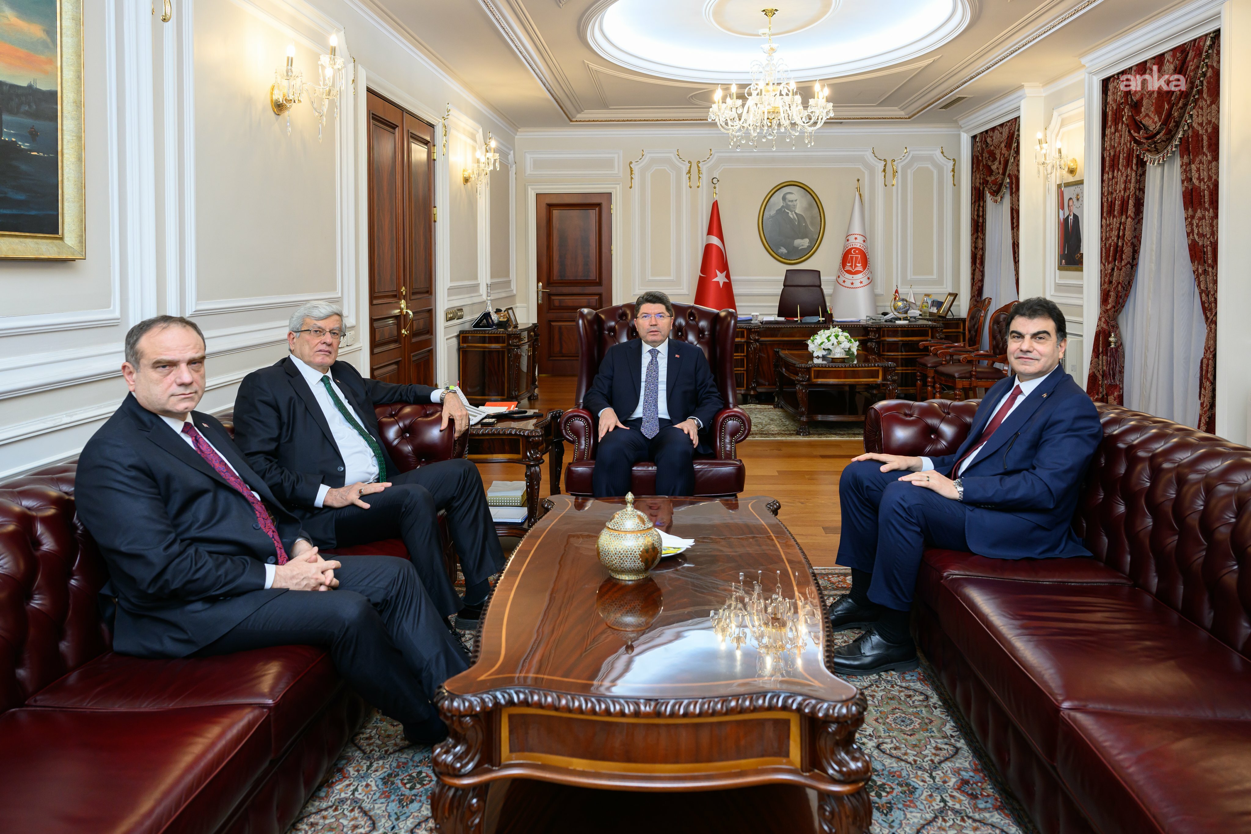 Adalet Bakanı Tunç, Kenan İpek, Basri Bağcı ve Musa Heybet’i kabul etti