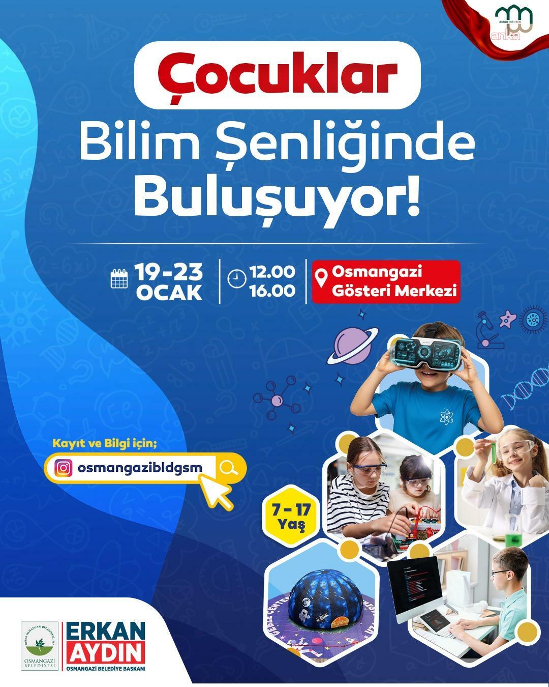 Osmangazi Belediyesi'nden çocuklar ve gençler için "Bilim Şenliği"