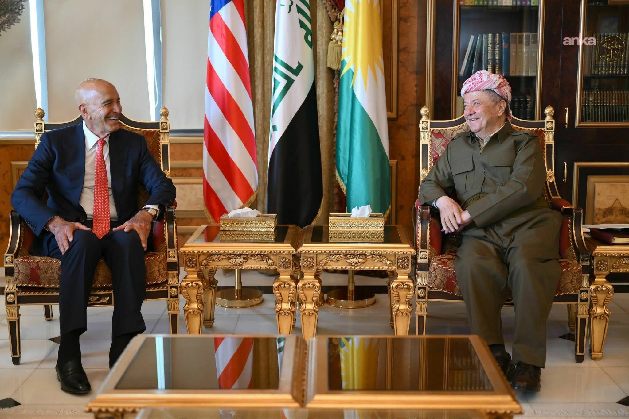 Barzani, Trump’ın Suriye Özel Temsilcisi Barrack ile görüştü