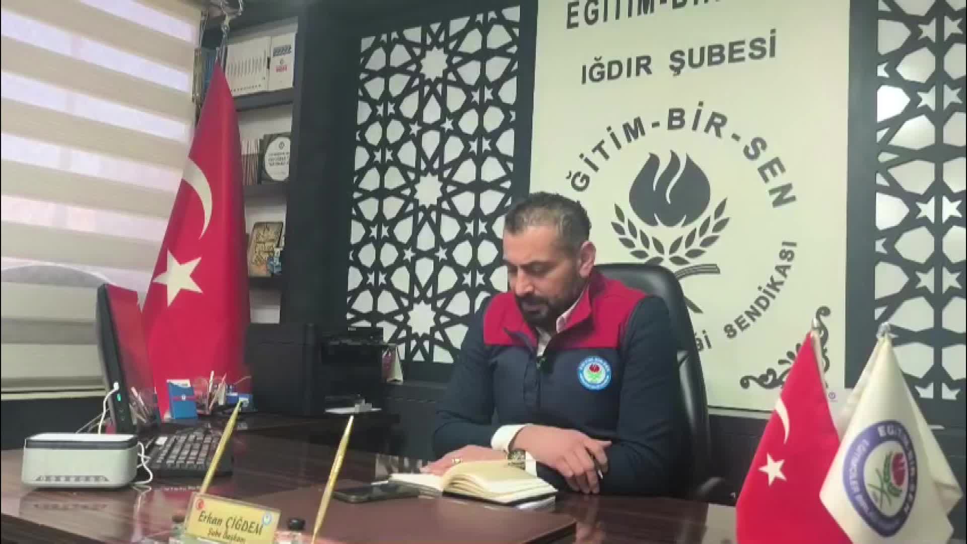 Eğitim-Bir-Sen Iğdır Şube Başkanı Çiğdem: “2 Şubat’tan sonra okullarda temizlik elemanı kalmayacak”