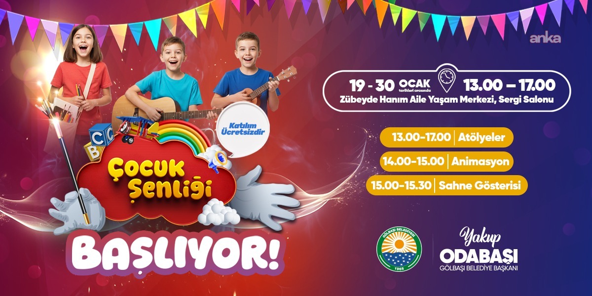 Gölbaşı Belediyesi, yarıyıl tatilinde çocuklar için renkli etkinlikler düzenliyor
