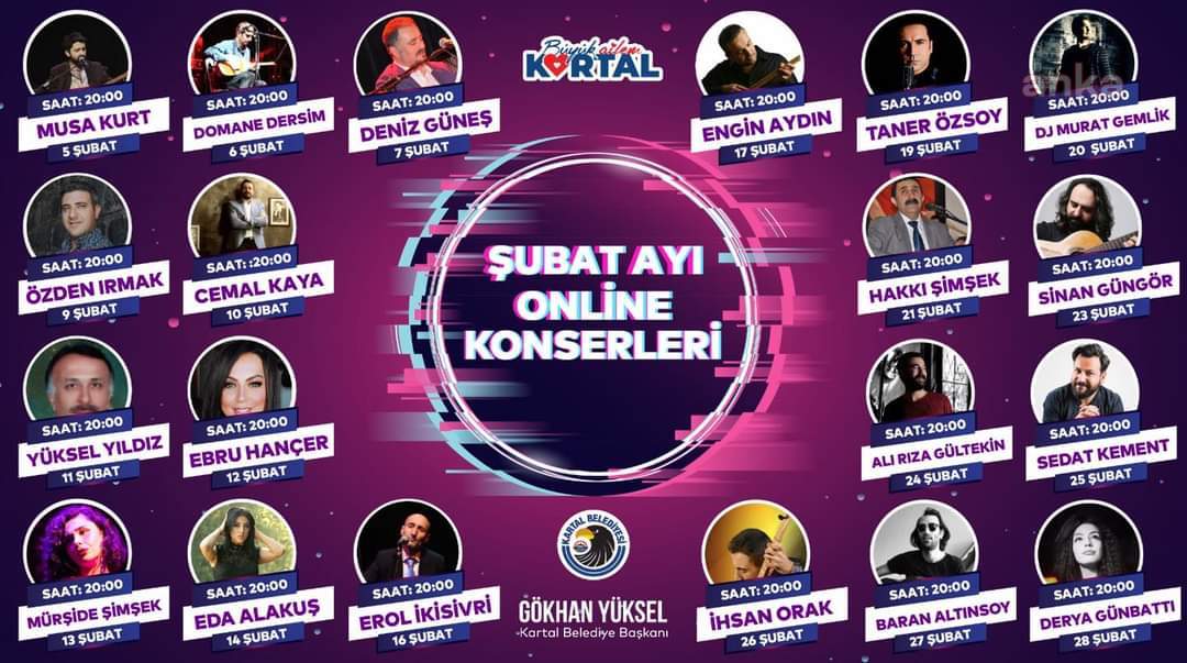 KARTAL BELEDİYESİ'NDEN MÜZİK SEKTÖRÜNE DESTEK KONSERLERİ