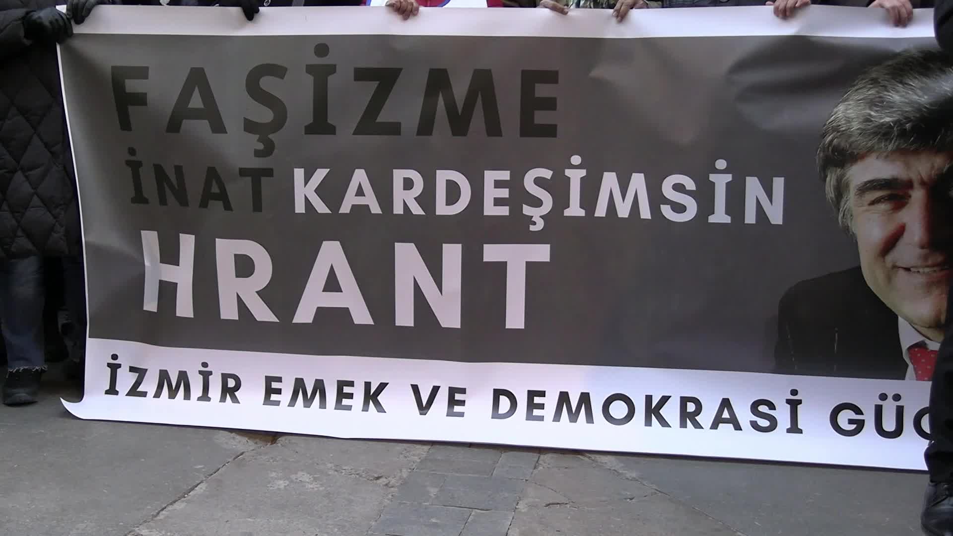 Hrant Dink ölümün 19. yılında İzmir’de anıldı... İzmir Baro Başkanı Yılmaz: Süreçte dahli olanlar yargılanmadan adalet duygusu hiçbir zaman tatmin olmayacak