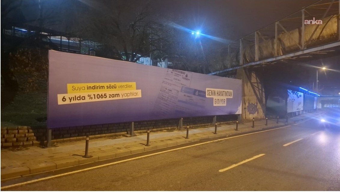 İSKİ'den bilboard açıklaması:  Söz konusu içerikler, kamuoyunu bilinçli şekilde yanlış yönlendirmeyi amaçlayan ve gerçeğe aykırı iddialardan ibarettir