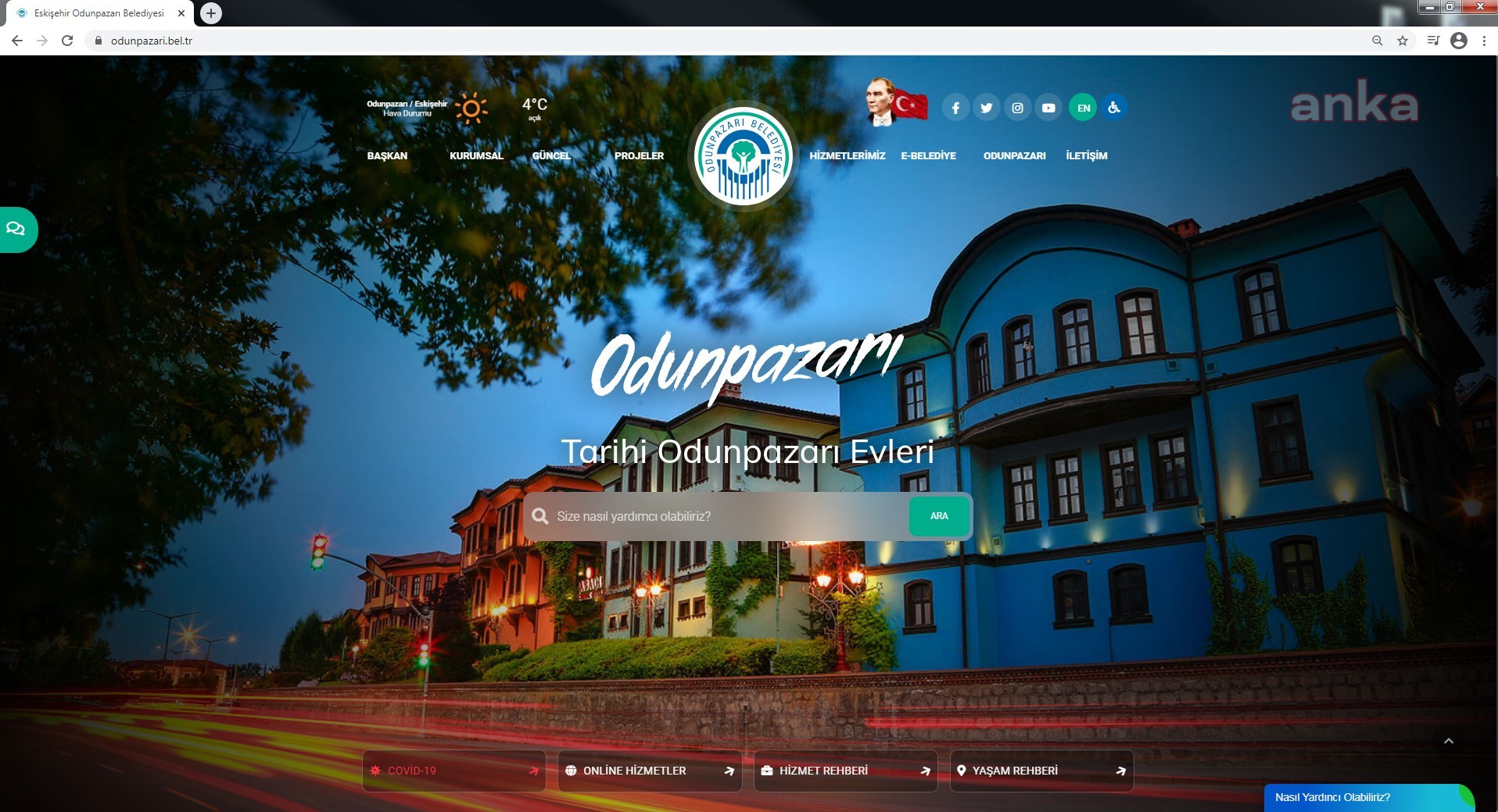 ODUNPAZARI BELEDİYESİ RESMİ WEB SİTESİ YENİLENDİ