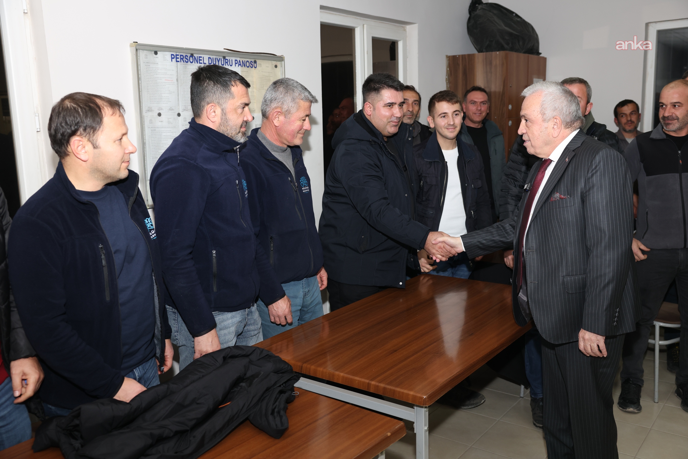 Nilüfer Belediye Başkanı Özdemir’den karla mücadele ekiplerine teşekkür ziyareti