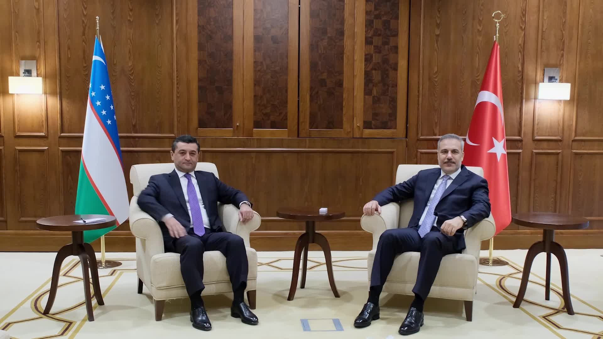 Dışişleri Bakanı Fidan, Özbekistan Dışişleri Bakanı Saidov ile Ankara'da görüştü
