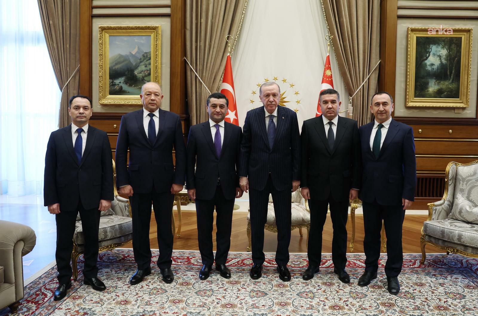Cumhurbaşkanı Erdoğan, Özbekistan Dışişleri, İçişleri ve Savunma Bakanlarını kabul etti
