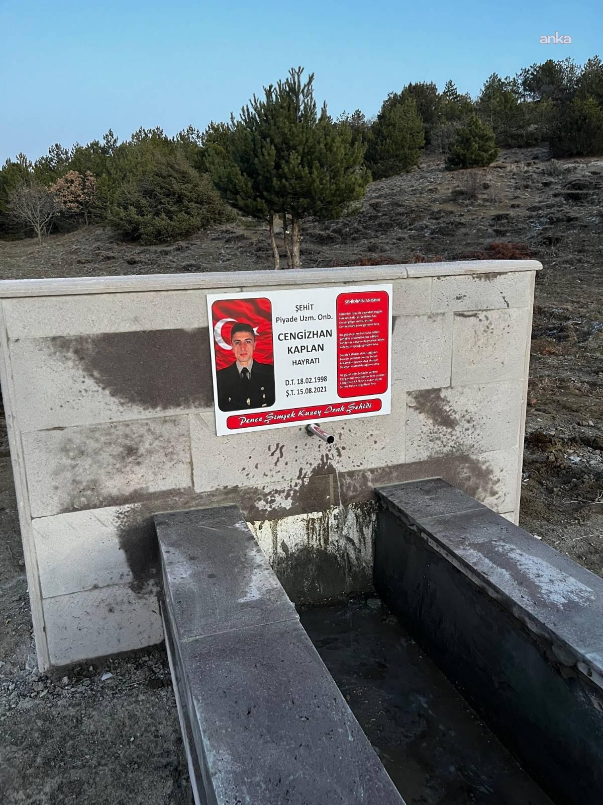 Kırıkkale'de Şehit Cengizhan Kaplan adına yaptırılan çeşmeye saldırıya soruşturma