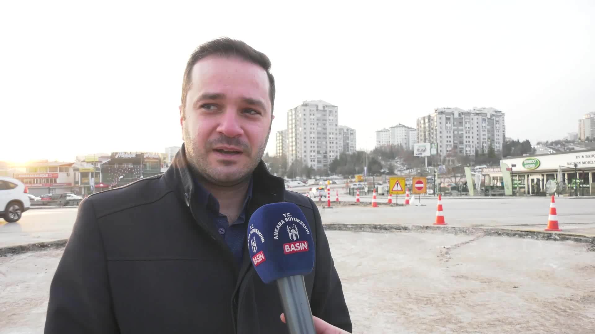 Ankara Büyükşehir Belediyesi'nden Yaşamkent'te kavşak düzenleme çalışması