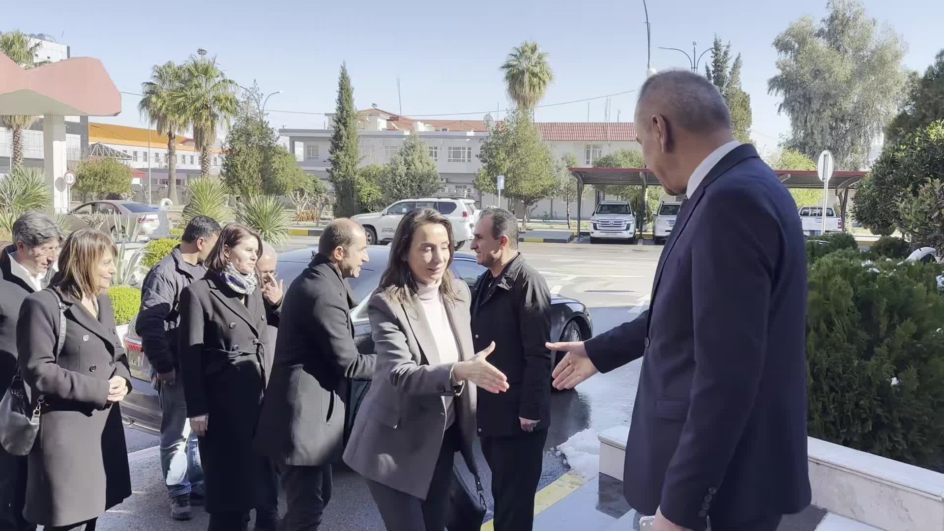 DEM Parti heyeti Irak ve Suriye'nin kuzeyinde temaslarda bulundu