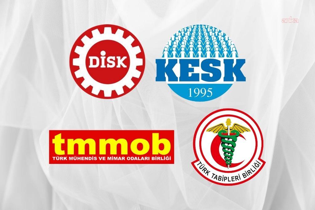 DİSK, KESK, TMMOB ve TTB'den ortak Suriye açıklaması: "Orta Doğu halklarının kaderi gerici karanlığa teslim edilemez"