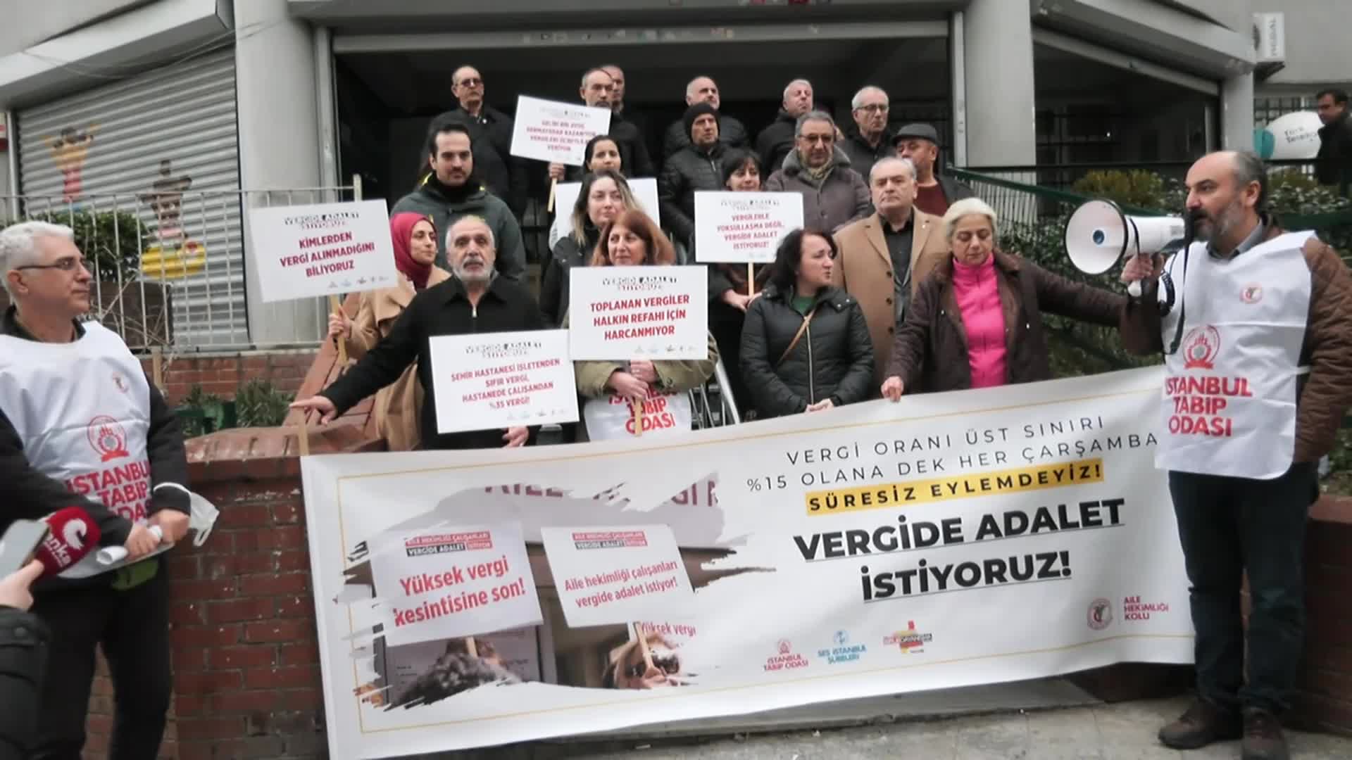 Aile hekimleri “vergide ve gelirde adalet” için ses yükseltti: Patronlar değil biz vergi rekortmeniyiz