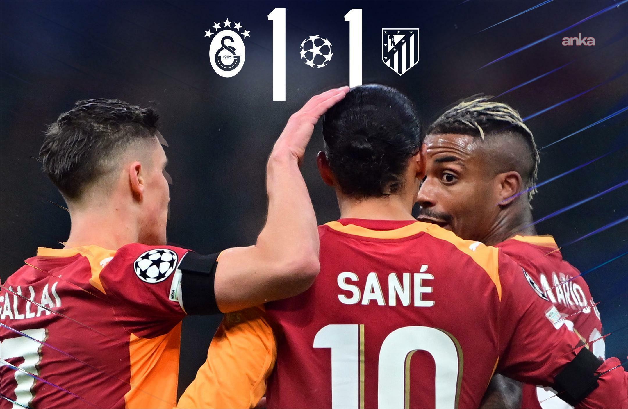 Galatasaray, Atletico Madrid ile 1-1 berabere kaldı