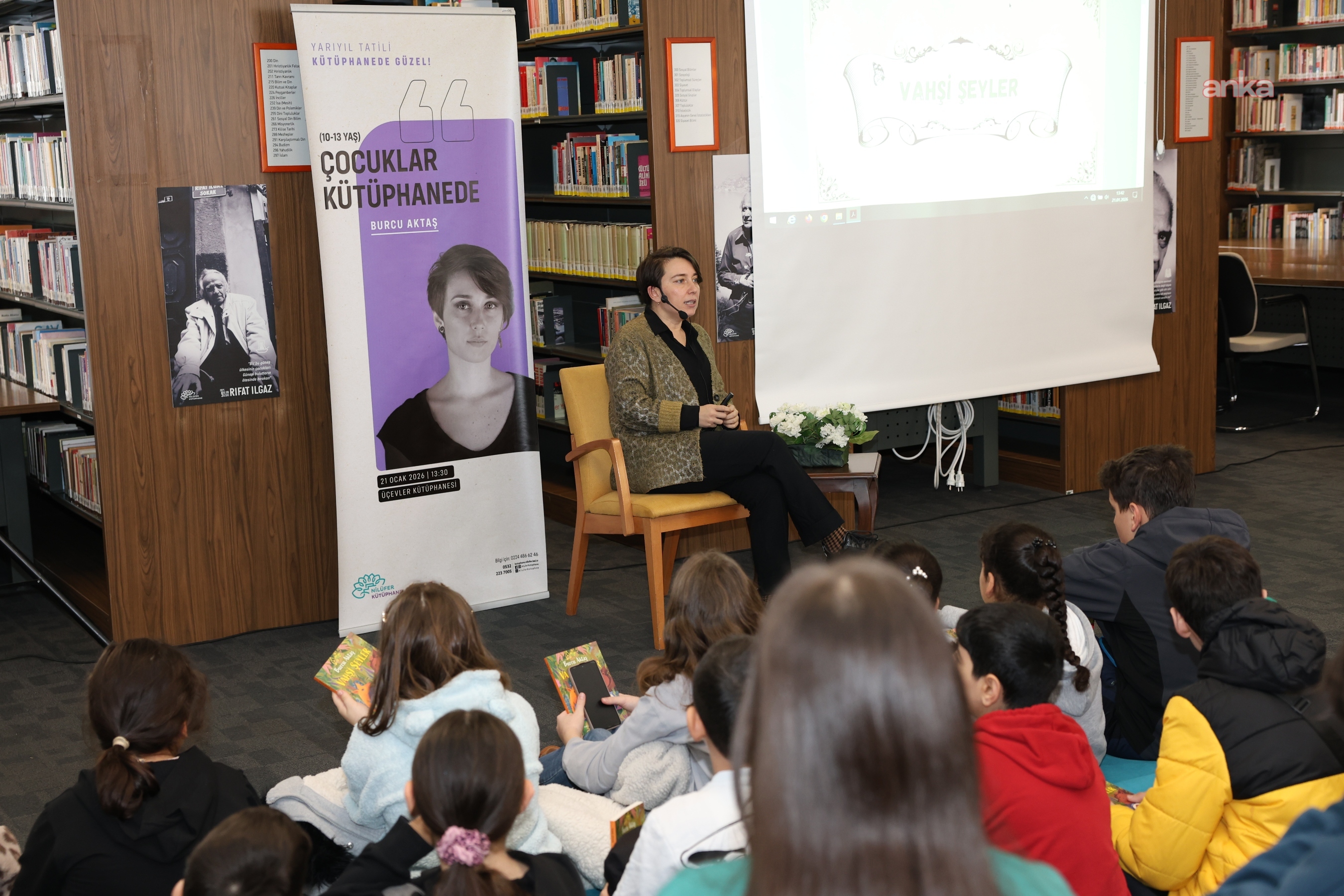 Nilüfer’de sömestir tatili kitaplarla renkleniyor
