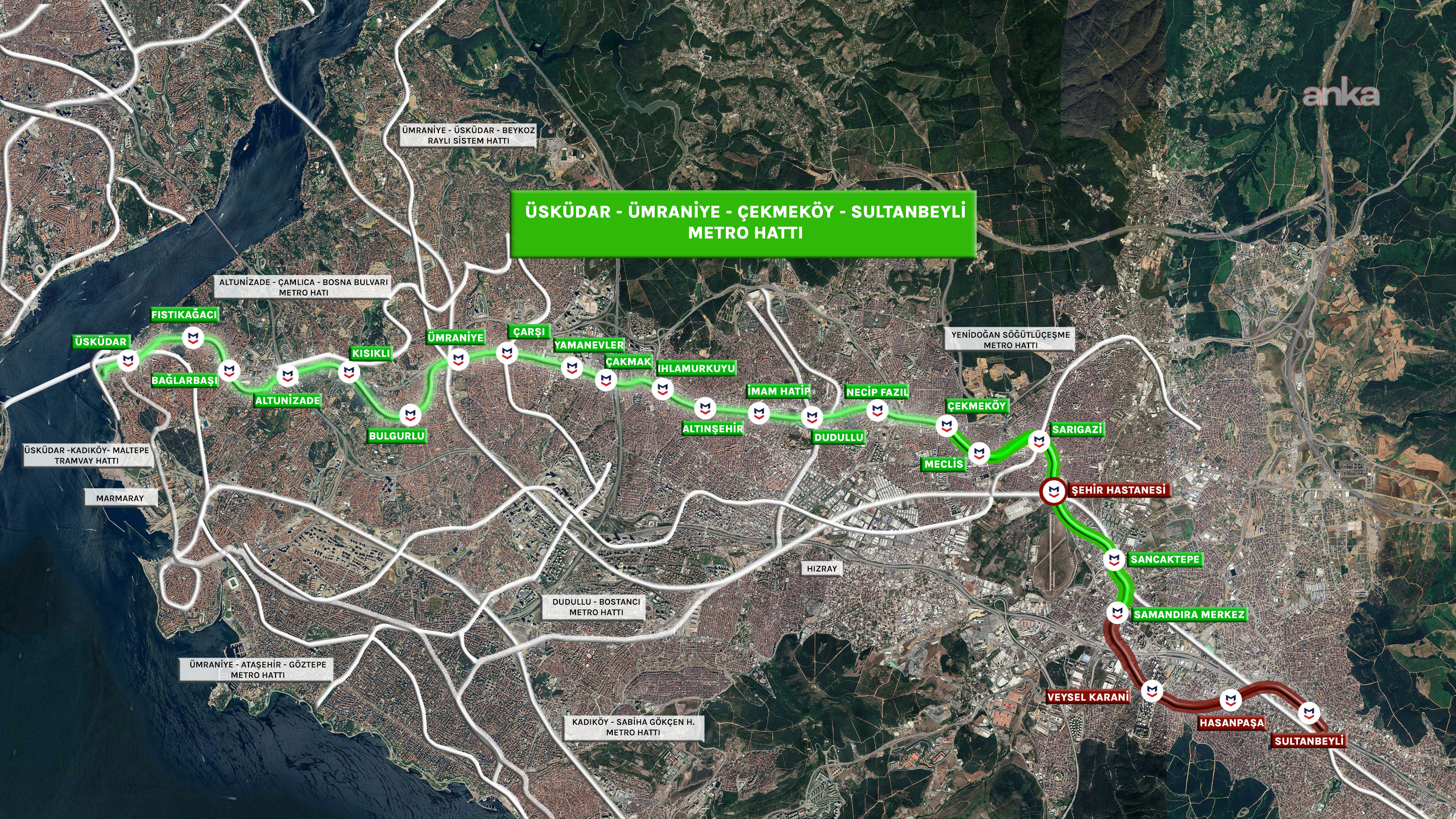 Üsküdar–Sultanbeyli arası metro ile 50 dakikaya düşüyor