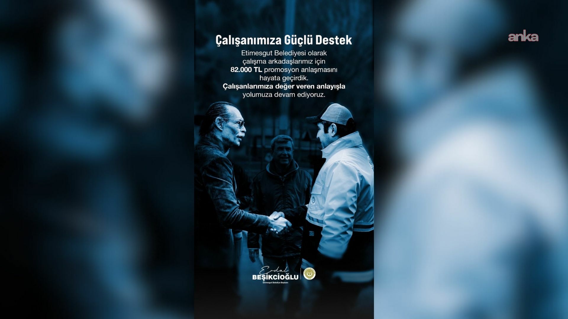Etimesgut Belediyesi'nden personele yönelik 82 bin lira promosyon