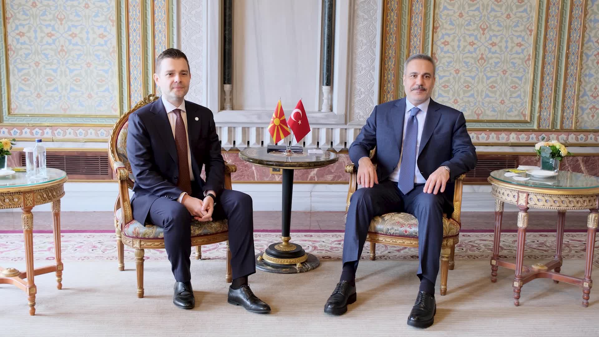Dışişleri Bakanı Fidan, Kuzey Makedonya Dışişleri Mucunski ile bir araya geldi