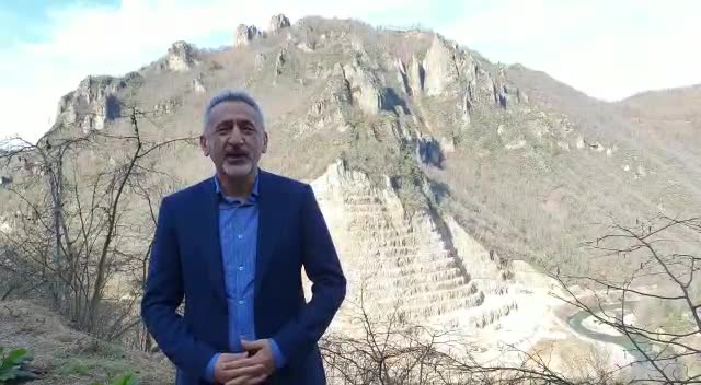 ORDU'DA DAĞIN ÜSTÜNDE ANTİK KENT ARKEOLOJİK KAZISI, ALTINDA TAŞ OCAĞI MADENİ