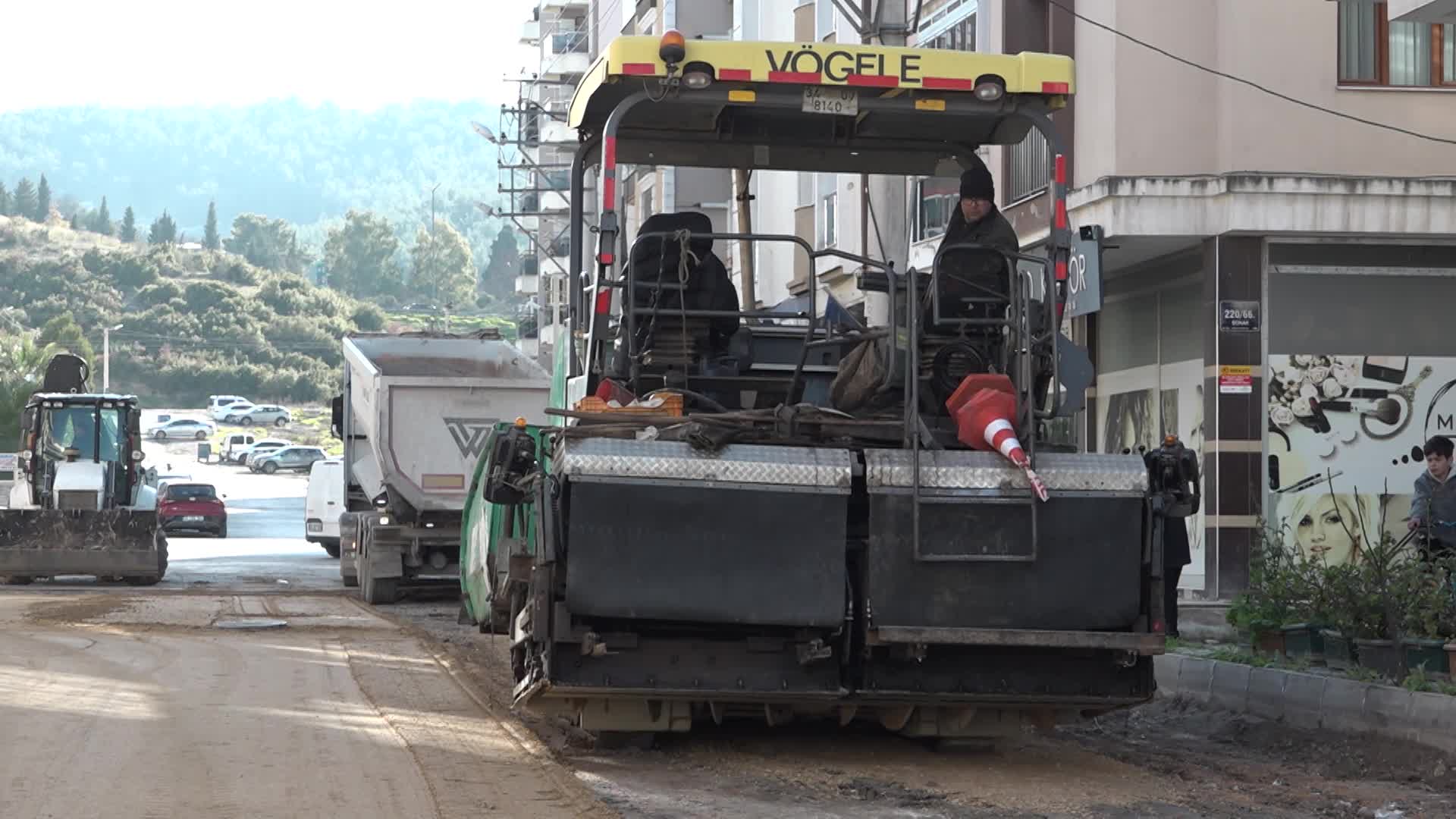 Çamlıkule’de bozulan yol onarıldı