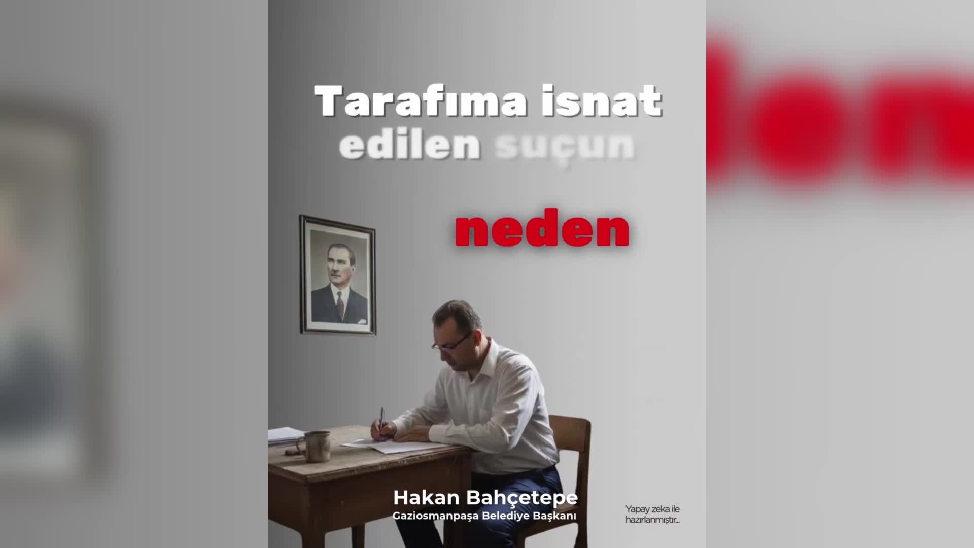 Tutuklu Gaziosmanpaşa Belediye Başkanı Bahçetepe: "Ortada suç yok, 8 aydır iddianame neden yazılmıyor?"