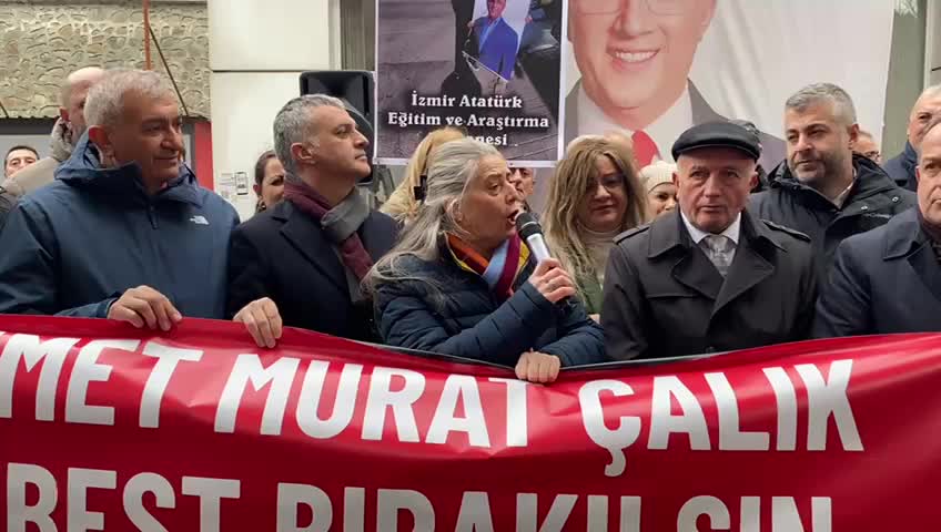 Trabzon Maçka'da tutuklu Beylikdüzü Belediye Başkanı Murat Çalık için adalet yürüyüşü