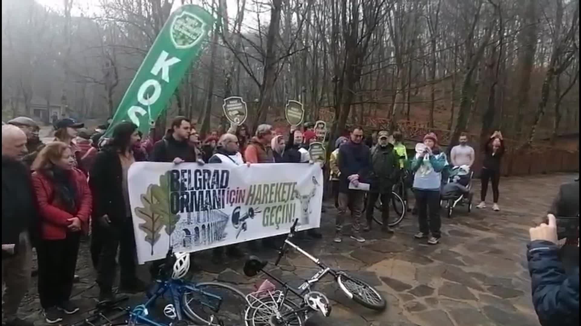 Belgrad Ormanı'ndaki yapılaşmaya, betonlaşmaya karşı 3. eylem: Bir araya gelelim, ormanımızı savunalım
