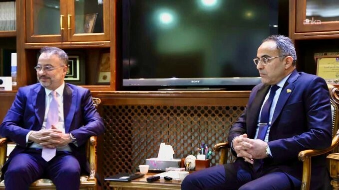 Türkiye'nin Şam Büyükelçisi Nuh Yılmaz, Suriye Tarım ve Tarımsal Reform Bakanı Amjad Badr ile görüştü