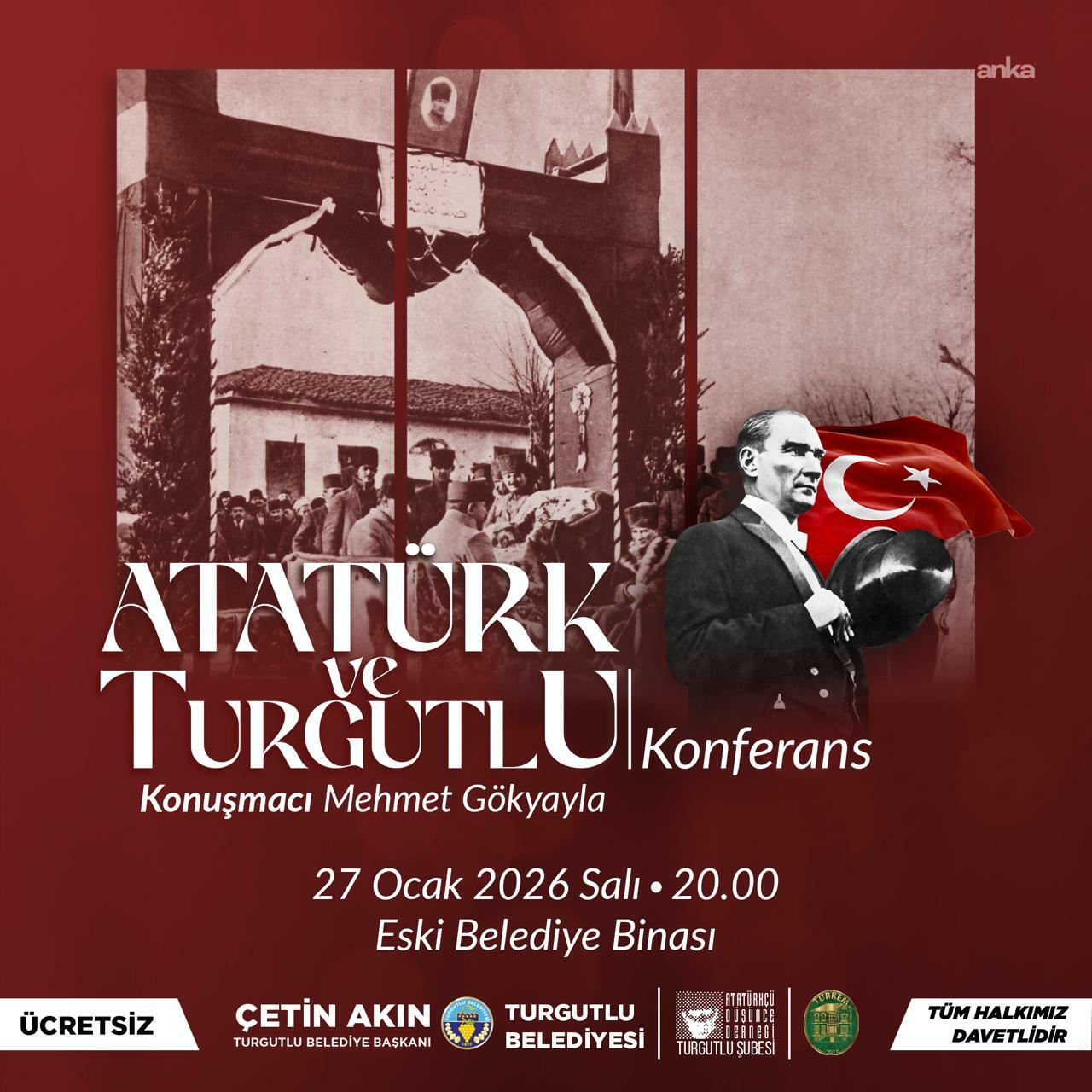 Turgutlu Belediyesi'nden "Atatürk ve Turgutlu" konferansı