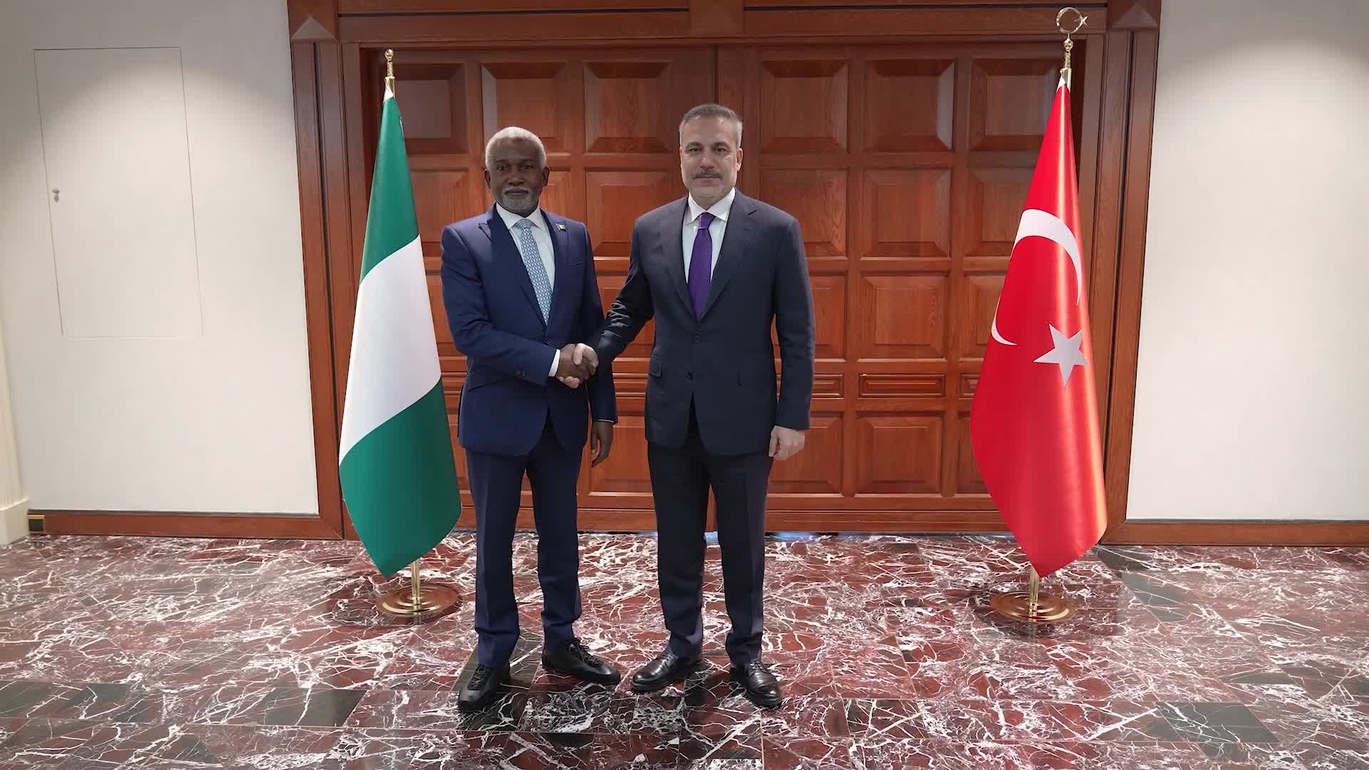 Dışişleri Bakanı Fidan, Nijeryalı mevkidaşı Tuggar ile Ankara’da bir araya geldi