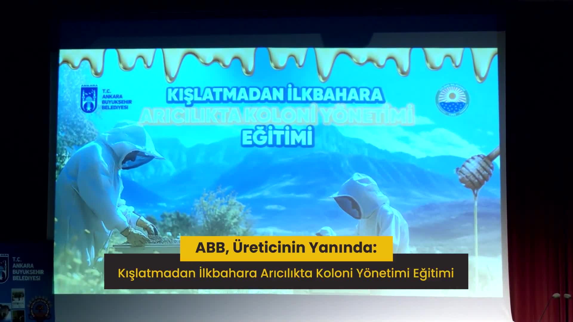 Başkent’in ilçelerinde üreticilere “Kışlatmadan, İlkbahara Arıcılıkta Koloni Yönetim” eğitimi verildi