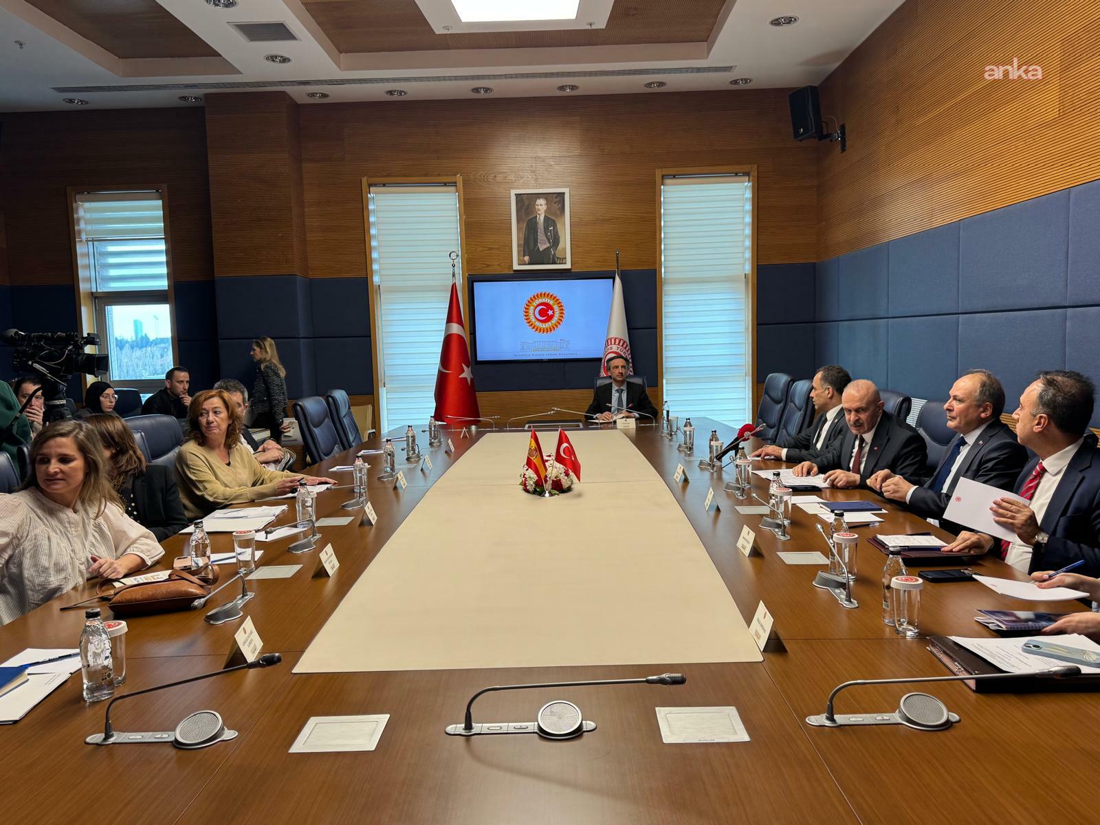 TBMM AB Uyum Komisyonu Başkanı Kayatürk, İspanya Meclis Başkanı’na vize sorununu anlatarak destek istedi