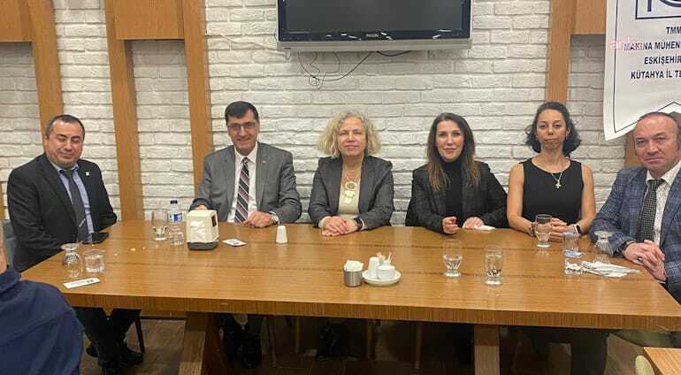 Kütahya Belediye Başkanı Kahveci, TMMOB'un Geleneksel Oda Gecesi programına katıldı