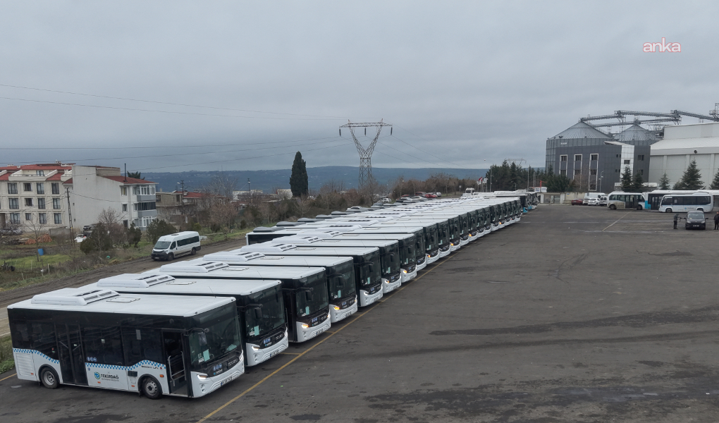 Tekirdağ Büyükşehir Belediyesi, ulaşım filosunu 20 yeni araçla güçlendirdi