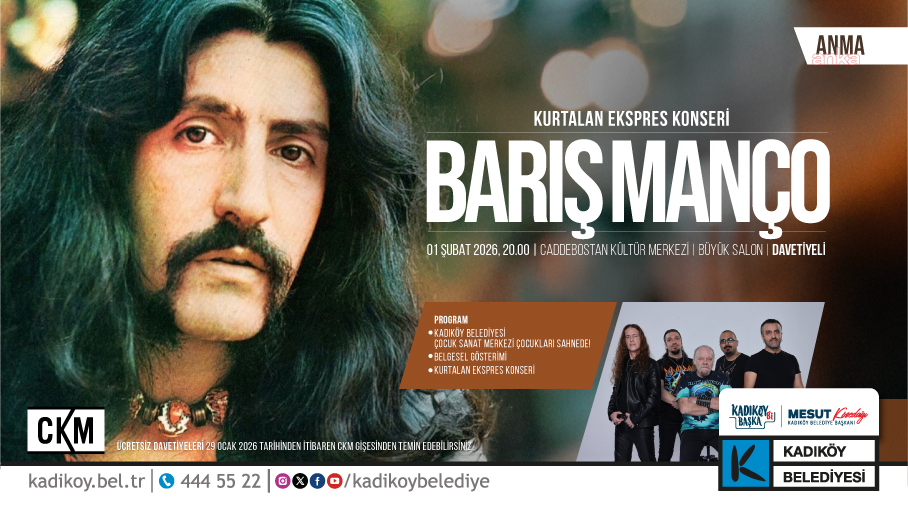 Barış Manço Kadıköy’de anılacak