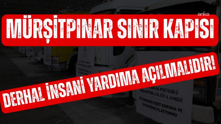 İHD: Mürşitpınar Sınır Kapısı'nın kapalı tutulması, insani yardımların halka ulaşmasını engelleyen ağır bir hak ihlalidir