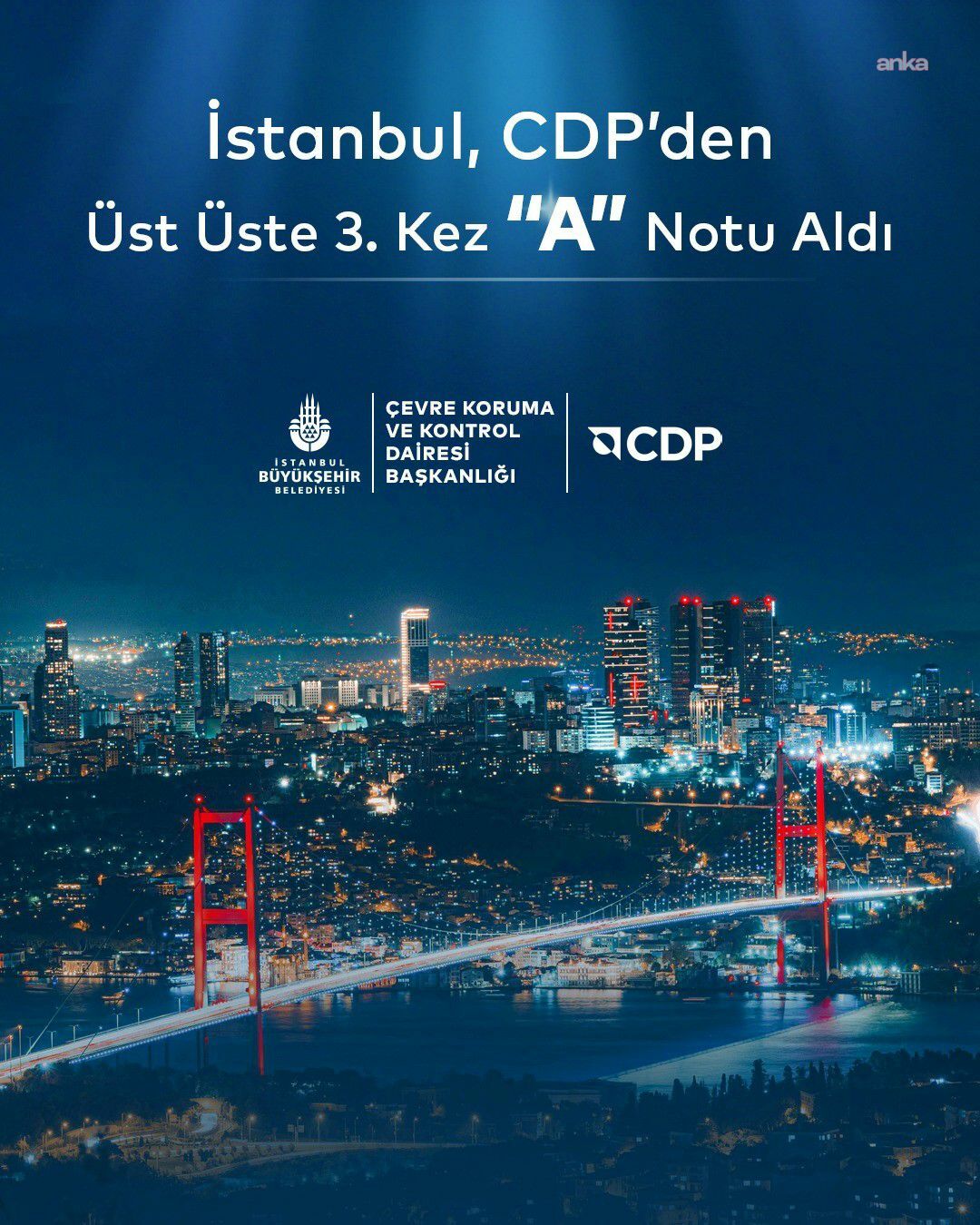İBB üst üste üçüncü kez CDP “A listesi”nde