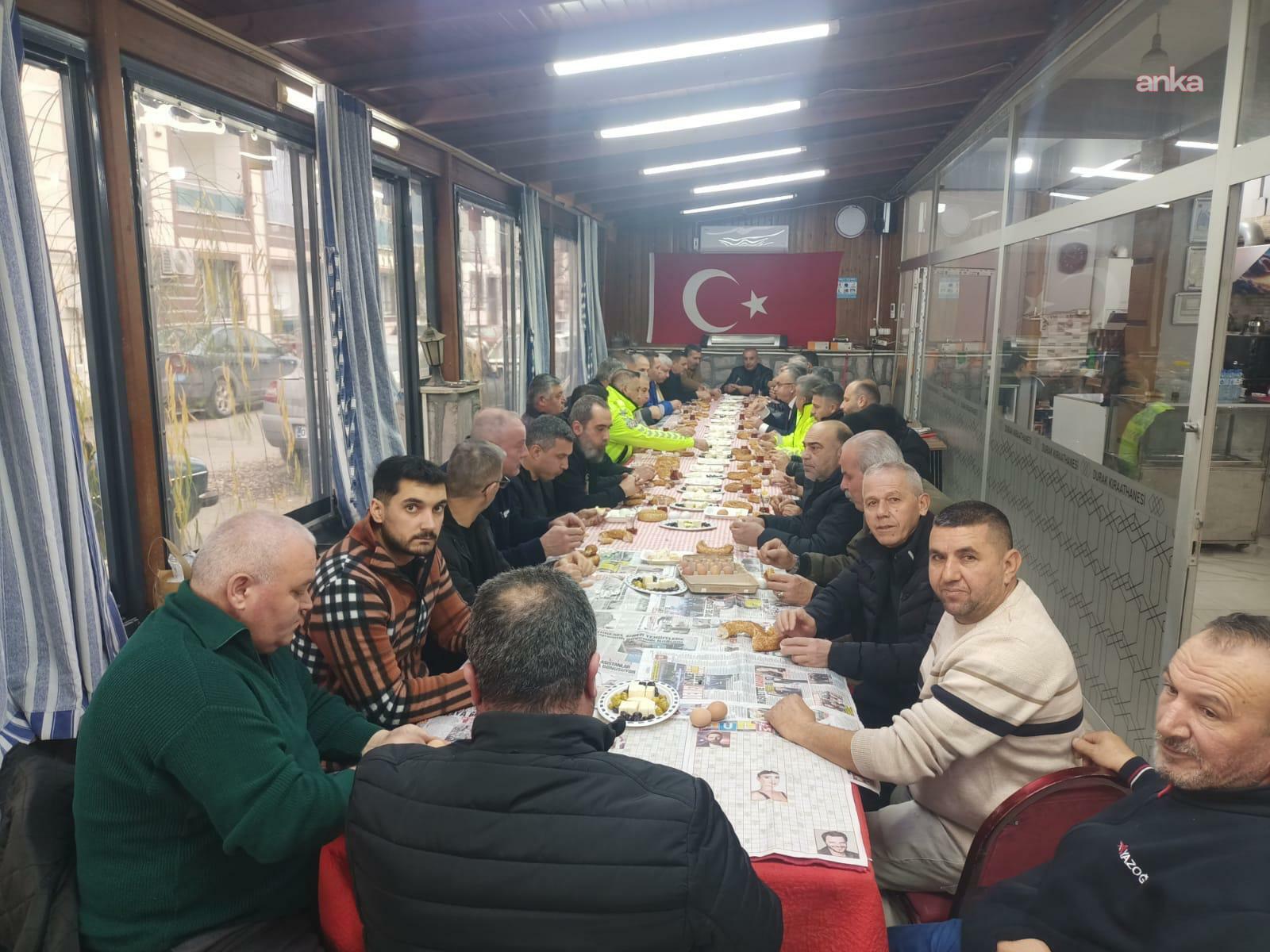 Manisa Büyükşehir Belediyesi yetkilileri, servis şoförlerinin taleplerini dinledi