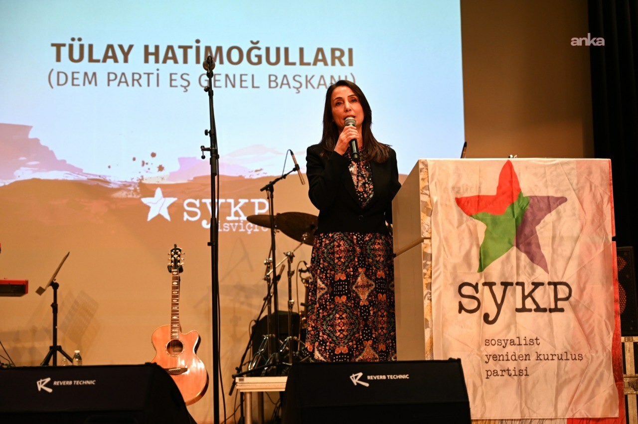 DEM Parti Eş Genel Başkanı Hatimoğulları, İsviçre’de düzenlenen SYKP buluşmasına katıldı