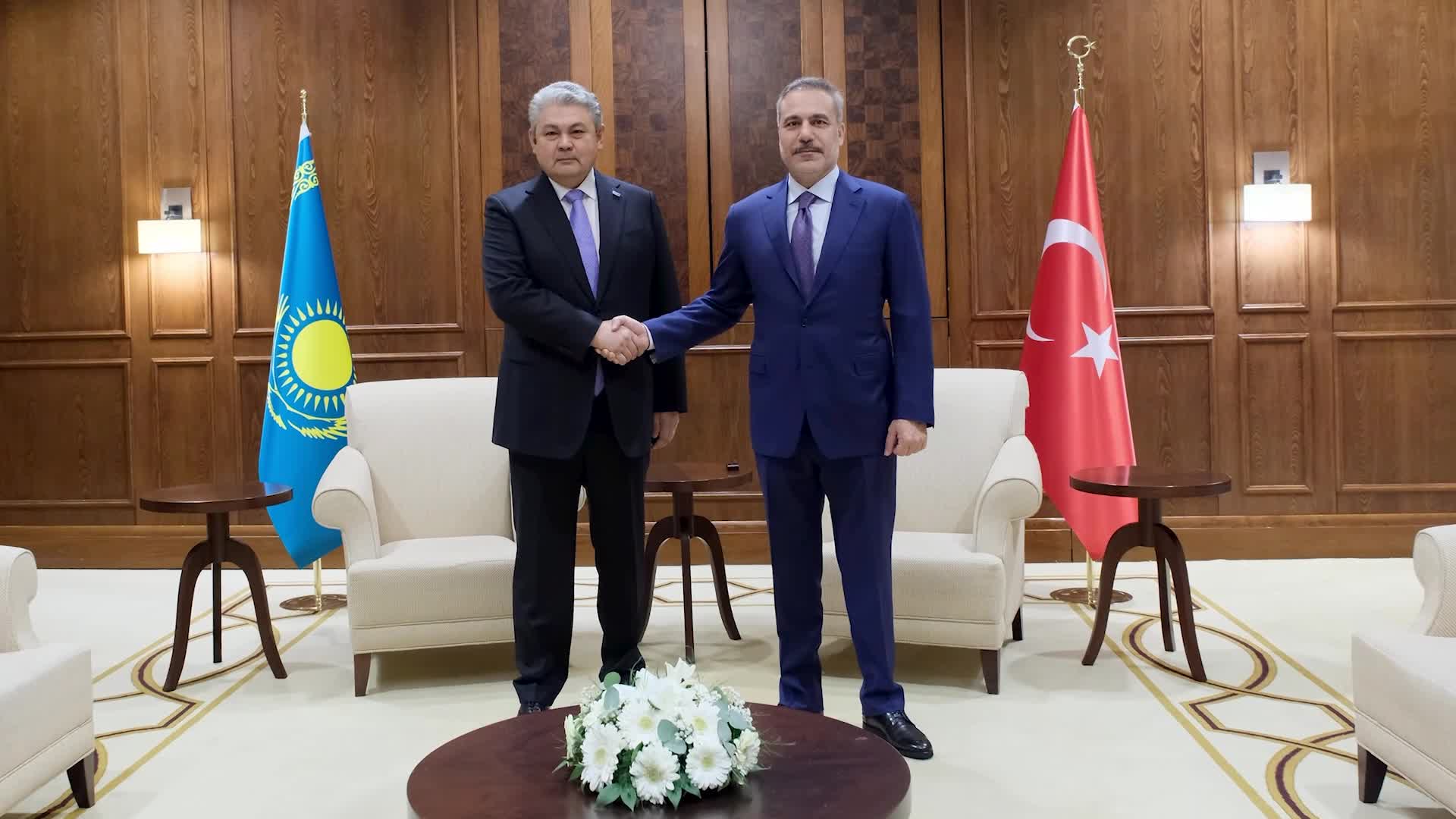 Dışişleri Bakanı Fidan, Kazakistan Dışişleri Bakanı Koşerbayev ile Ankara’da görüştü