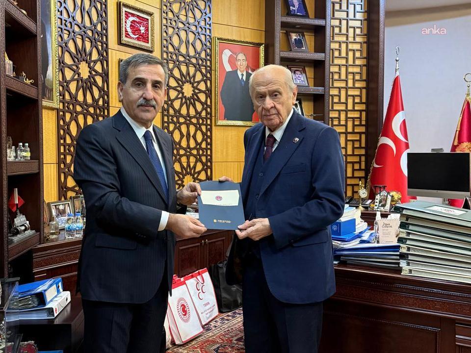 Bahçeli, Türkiye Kamu-Sen Genel Başkanı Önder Kahveci'yi ağırladı