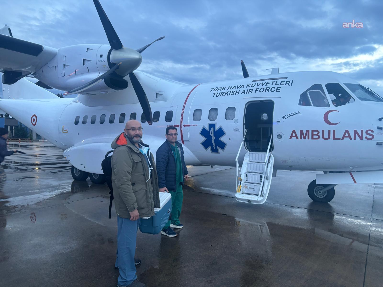 MSB: Acil kalp nakli için Hava Kuvvetleri ambulans uçağıyla kalp grefti taşındı