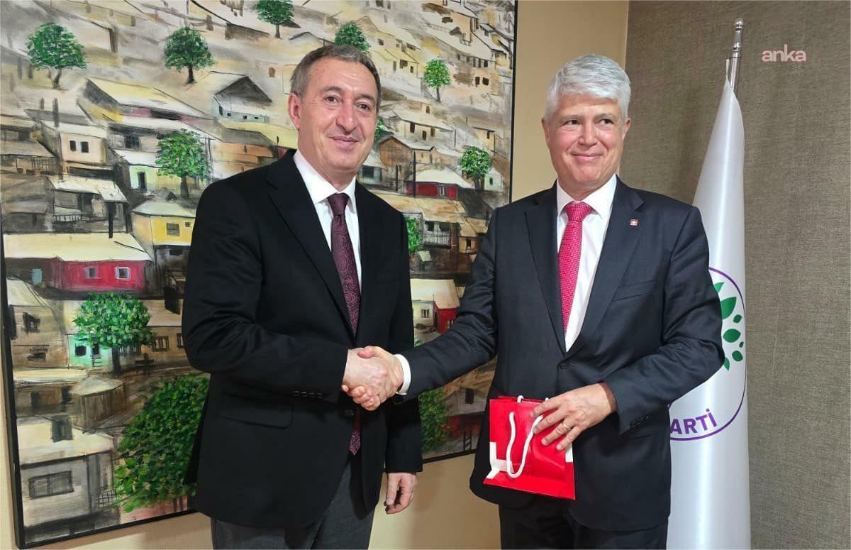 Tuncer Bakırhan, İsviçre'nin Ankara Büyükelçisi Guillaume Scheurer ile görüştü