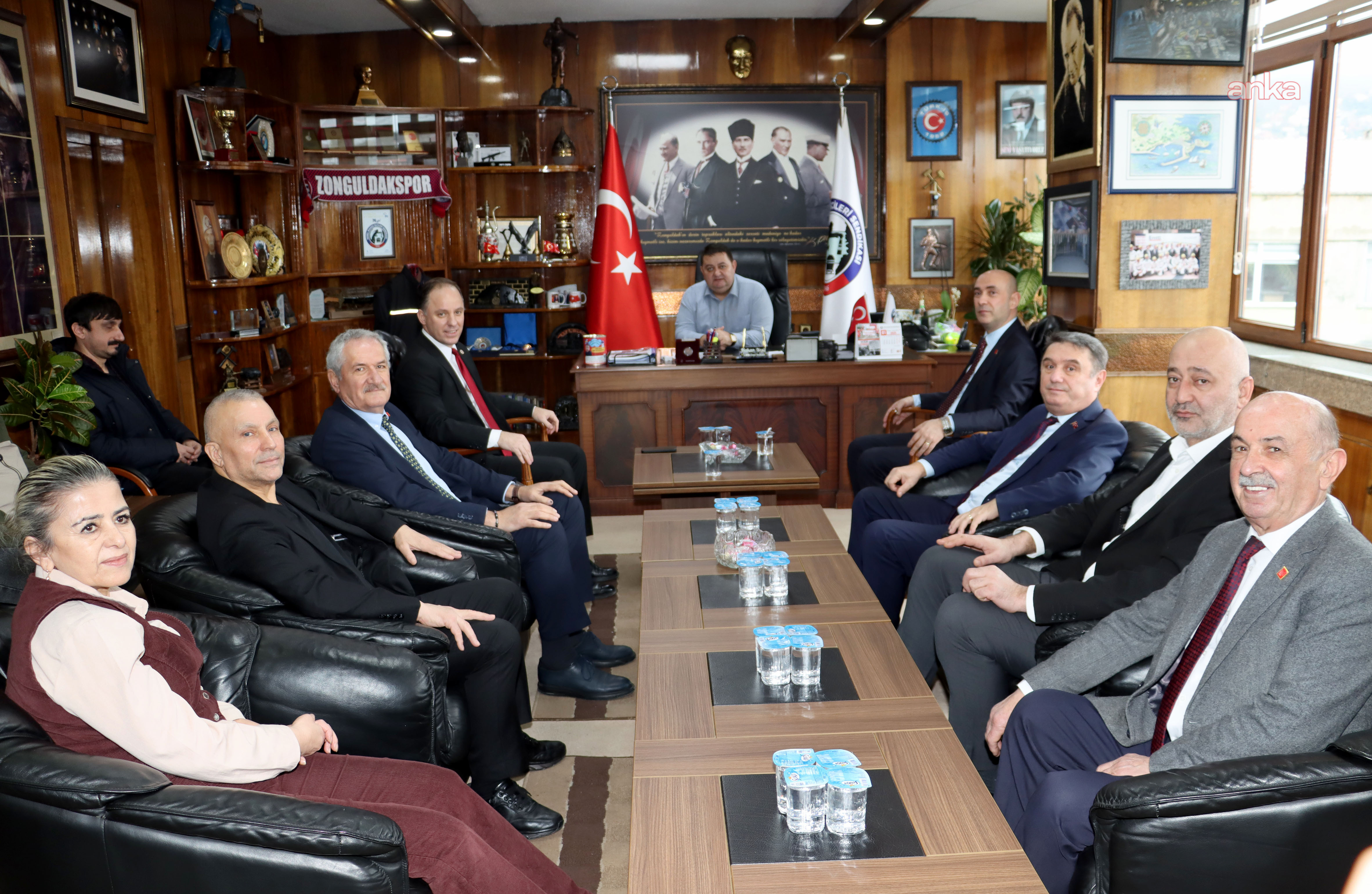 CHP Genel Başkan Yardımcısı Yavuzyılmaz'dan GMİS'e ziyaret: "CHP, TTK'da madencinin ve sendikanın yanında"