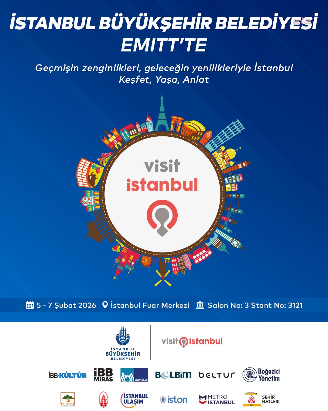 İBB, EMITT 2026’da İstanbul’un turizm vizyonunu tanıtacak