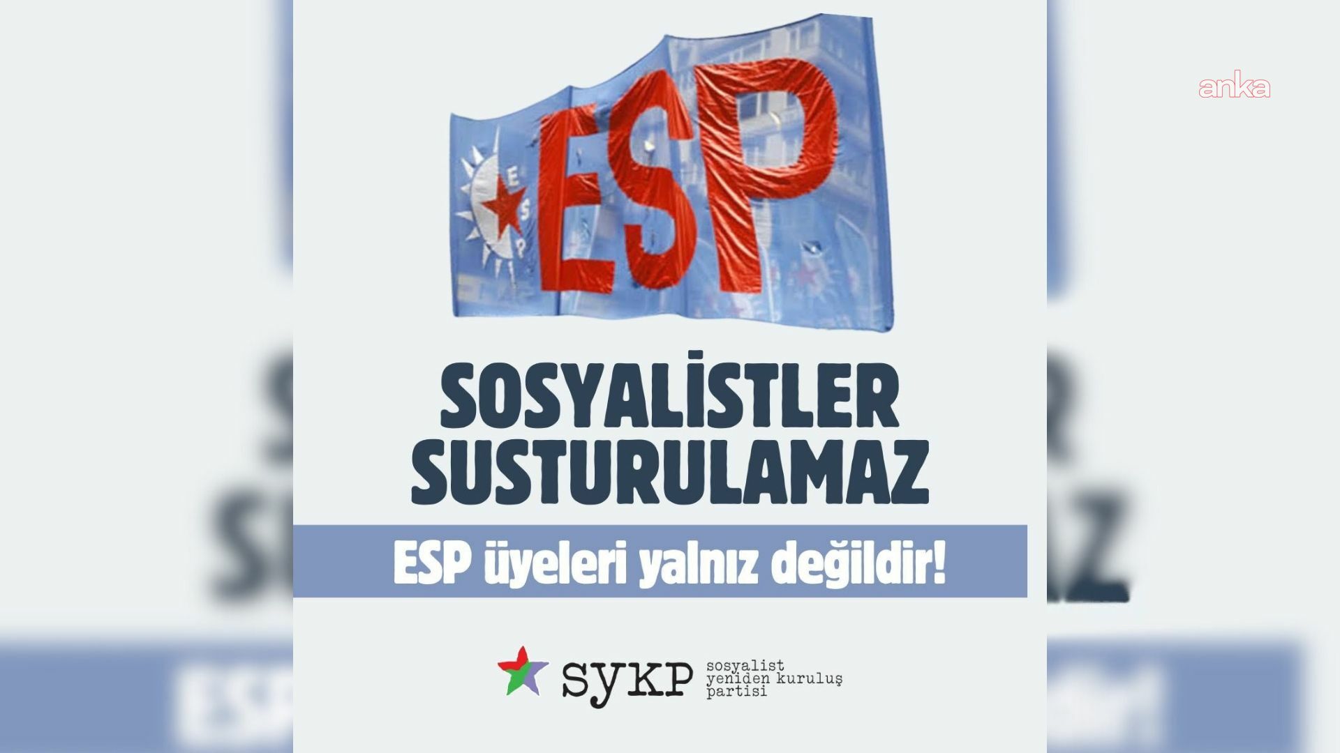 Sosyalist Yeniden Kuruluş Partisi'nden gözaltılara tepki: "ESP yalnız değildir. Gözaltılar derhal serbest bırakılsın"